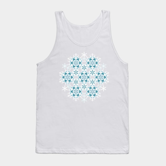 Blue Flower of life artwork Tank Top by kallyfactory